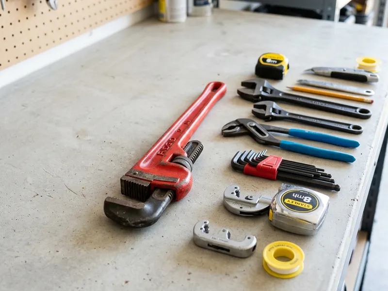 Professional plumbers in Robins, IA equipped with top-tier tools for residential and commercial plumbing services.